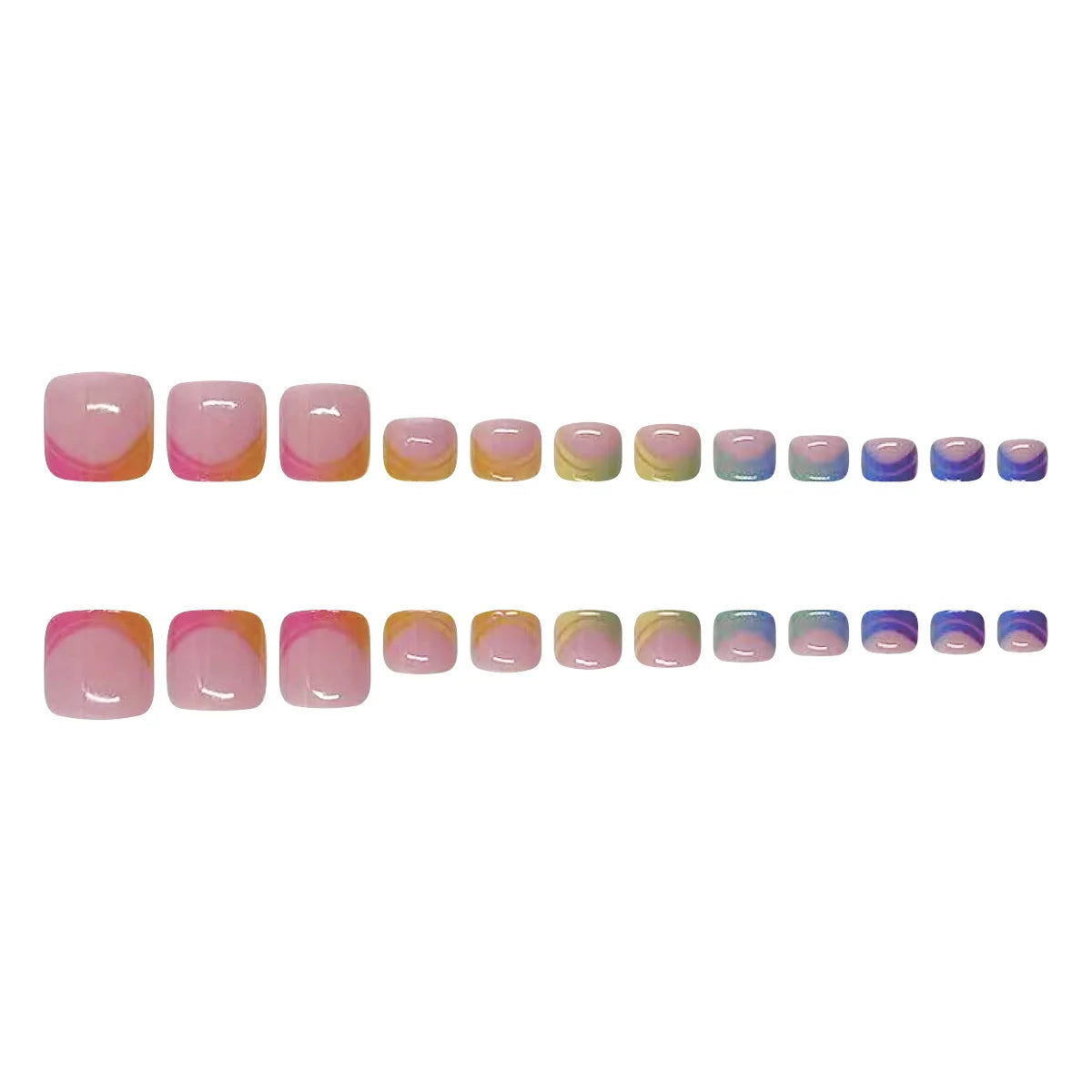 French Toe Press Nail Set