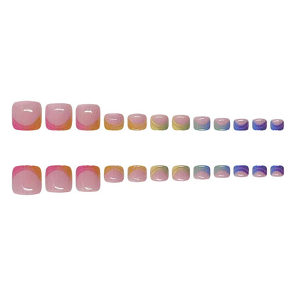 French Toe Press Nail Set