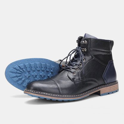 Leather Retro Spring Boots
