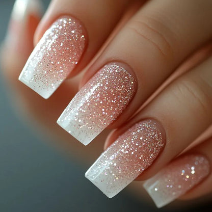 Glitter Coffin Press On Nails