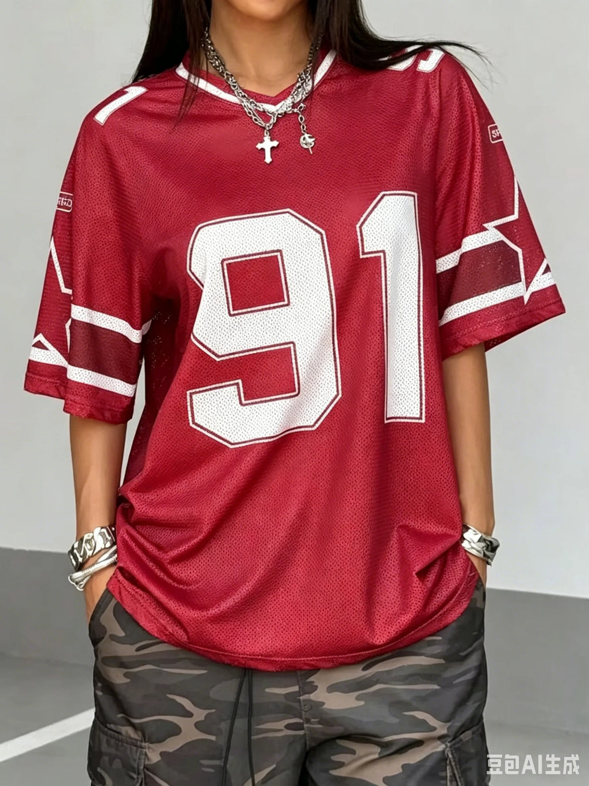 Number Print T-Shirt