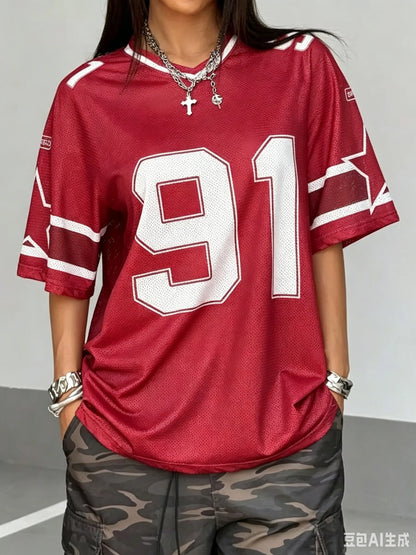 Number Print T-Shirt