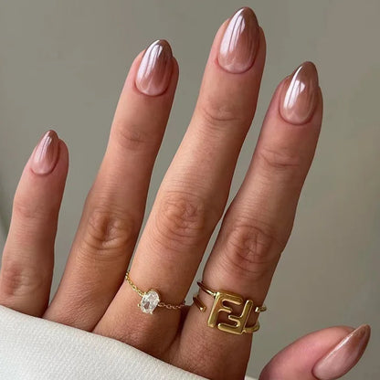 Wine Red Almond Press On Nails