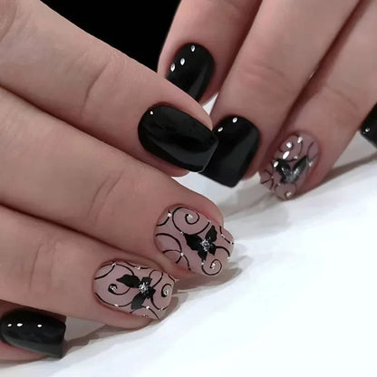 Green Leopard Press On Nails