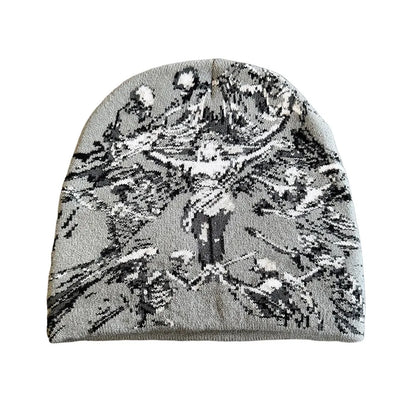 Elastic Jacquard Beanie