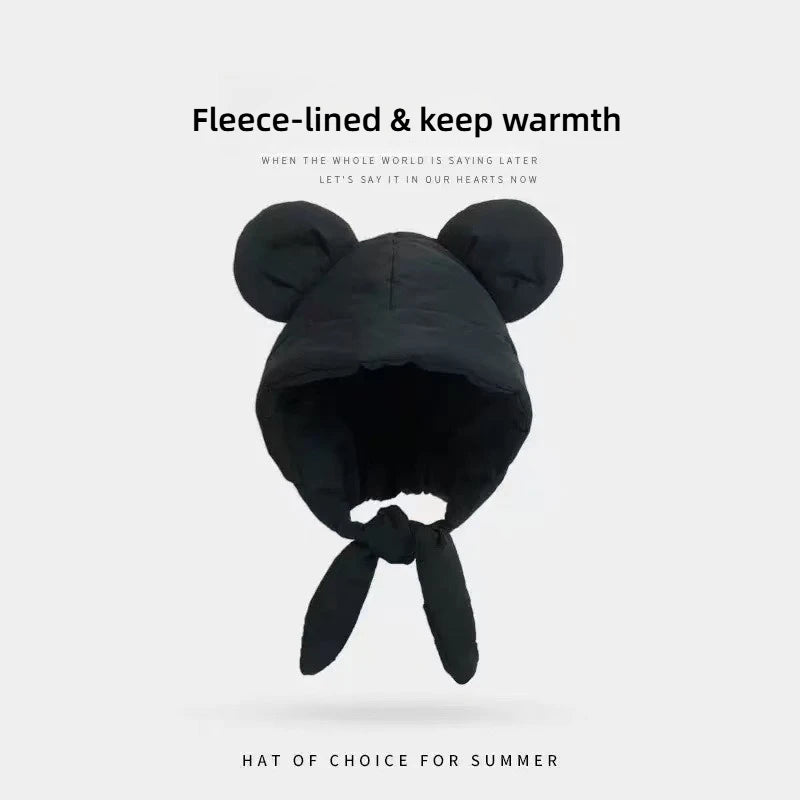 Plush Bear Ear Beanie