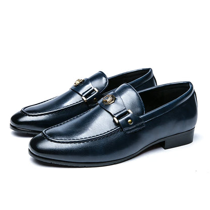 Black PU Slip-on Loafers