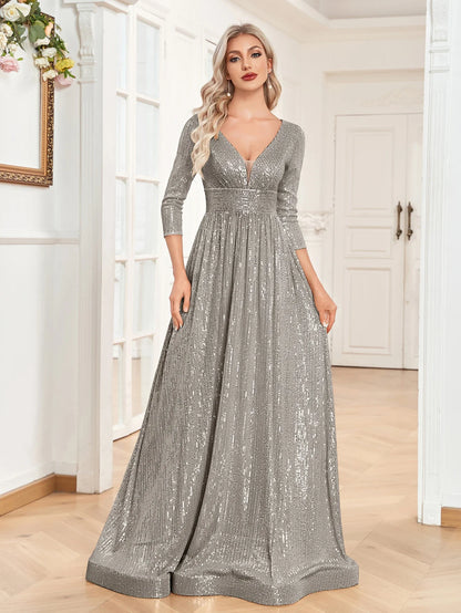 Sequin Evening Gown