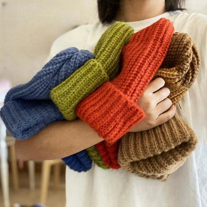 Knit Wool Blend Beanie