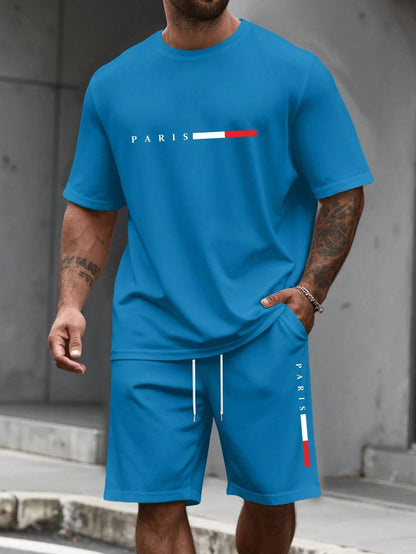O-Neck Running Tracksuit Two-Piece Set