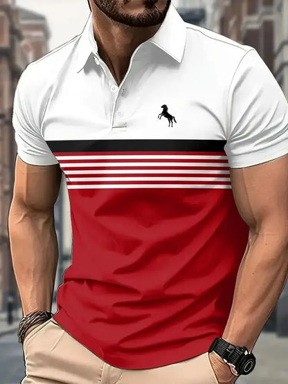 Casual Printed Polo Shirt