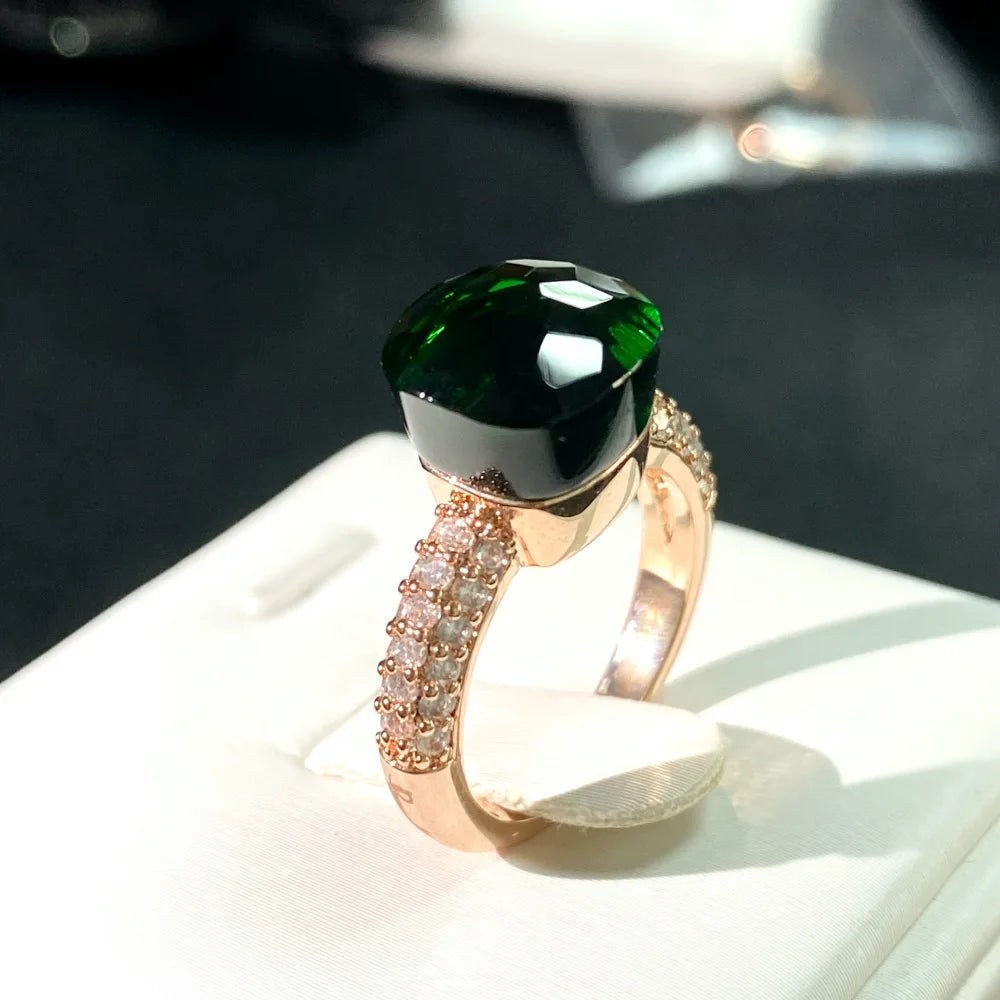Candy Zircon Crystal Ring