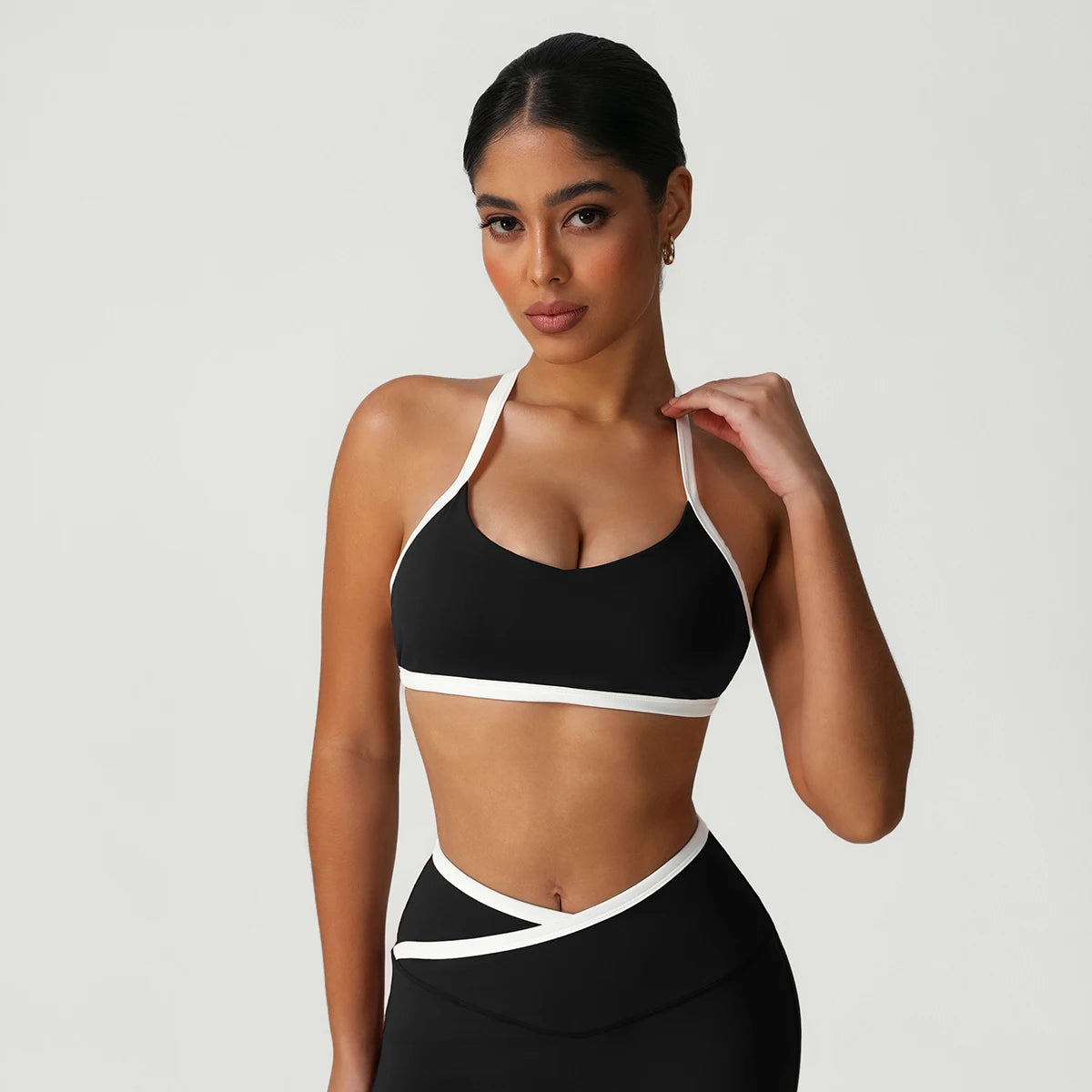 Contrast Color V-Back Top