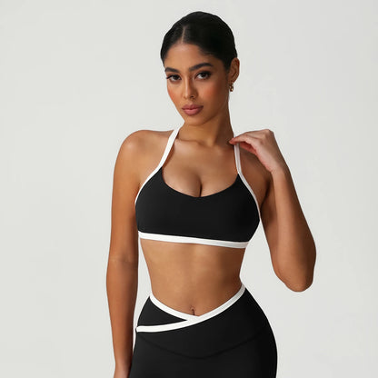 Contrast Color V-Back Top