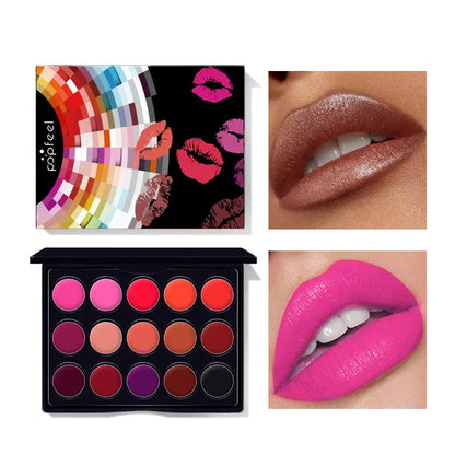 15 Color Lip Gloss Palette