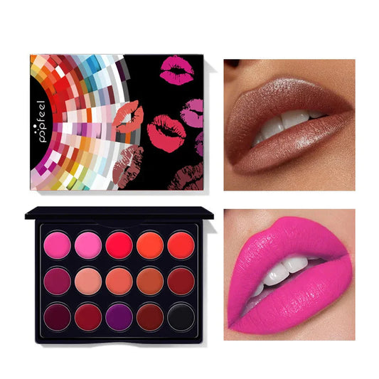 15 Color Lip Gloss Palette