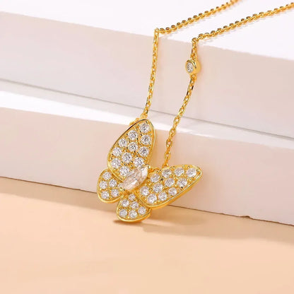 Butterfly Moissanite Necklace