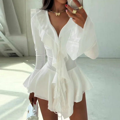 Autumn Irregular Hem Dress