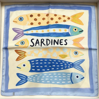 Fruit Print Korean Square Scarf