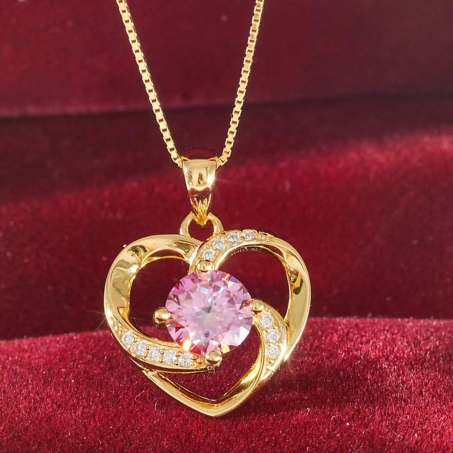 Moissanite Heart Necklace