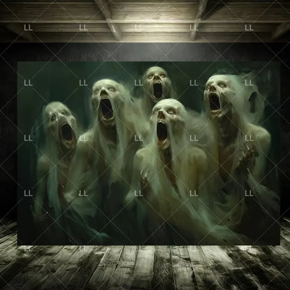 Zombie Explosion Halloween Photography Backdrop