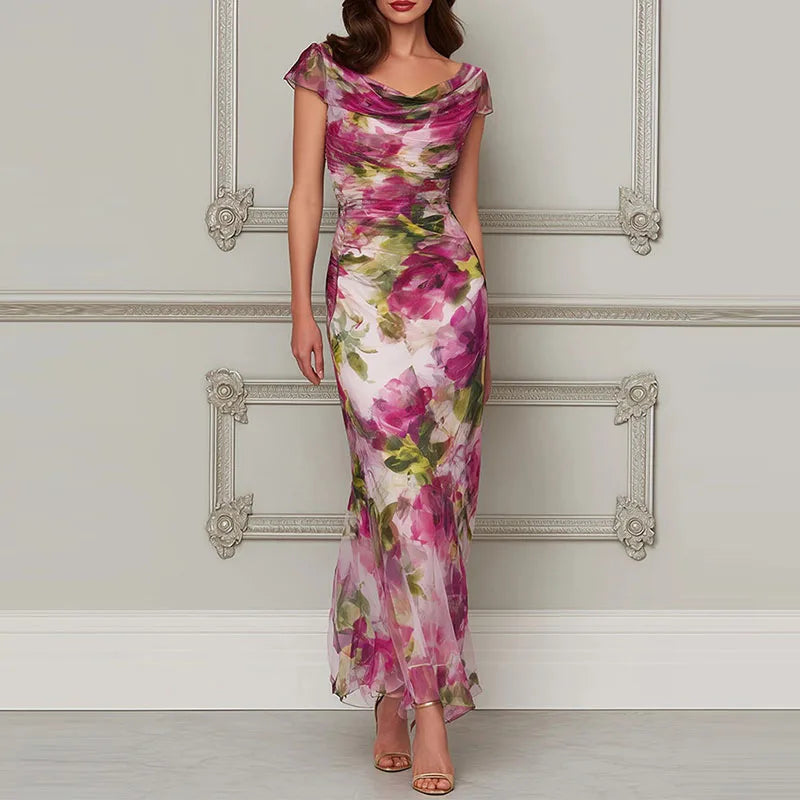 Fishtail Hem Evening Gown