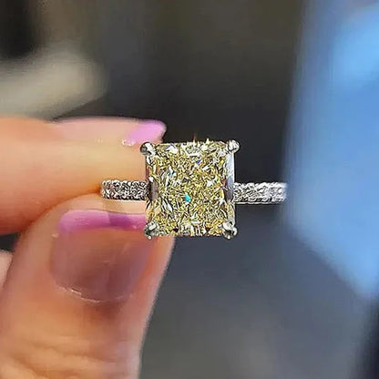 Geometric CZ Wedding Band