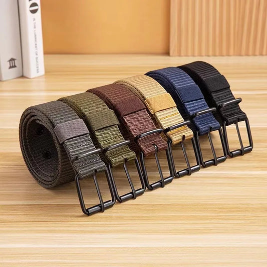 Studded Canvas Belt
