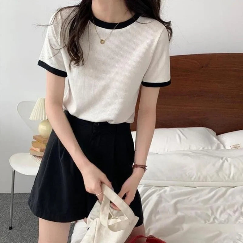 Solid Round-Neck T-Shirt