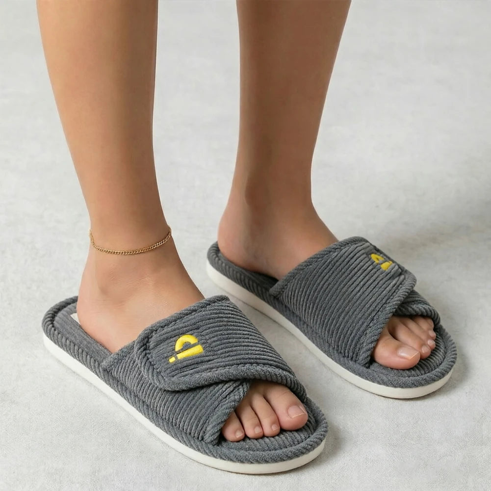 Leopard Plush Outdoor Slippers