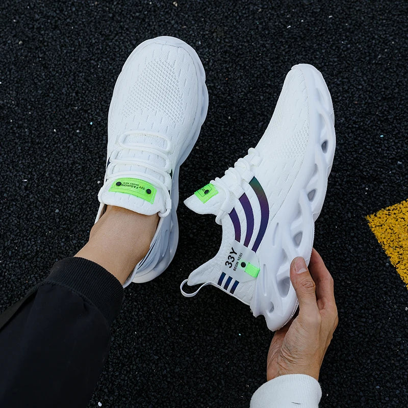 Vulcanized Mesh Jogging Sneakers