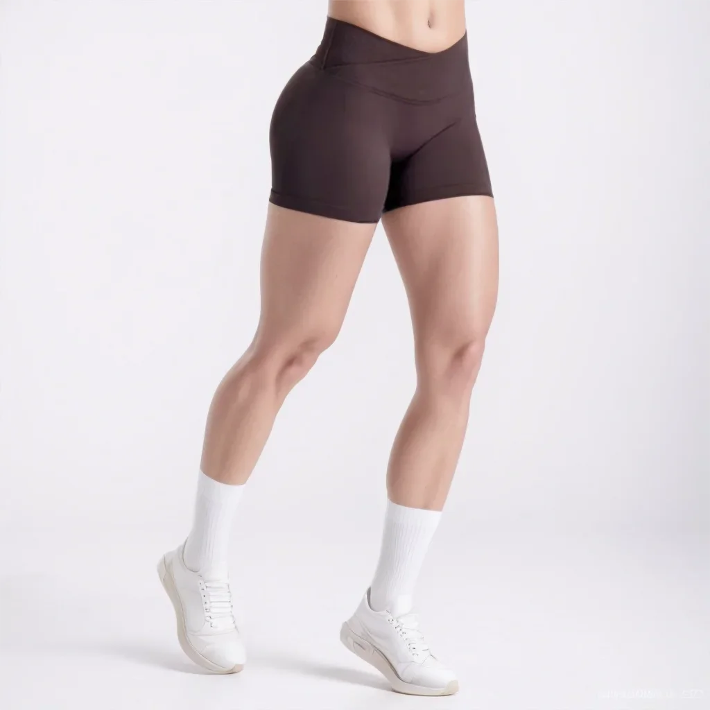 Low-Waist Seamless Yoga Shorts