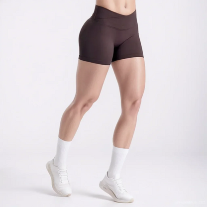 Low-Waist Seamless Yoga Shorts