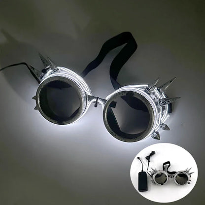 LED Steampunk Party Glasses