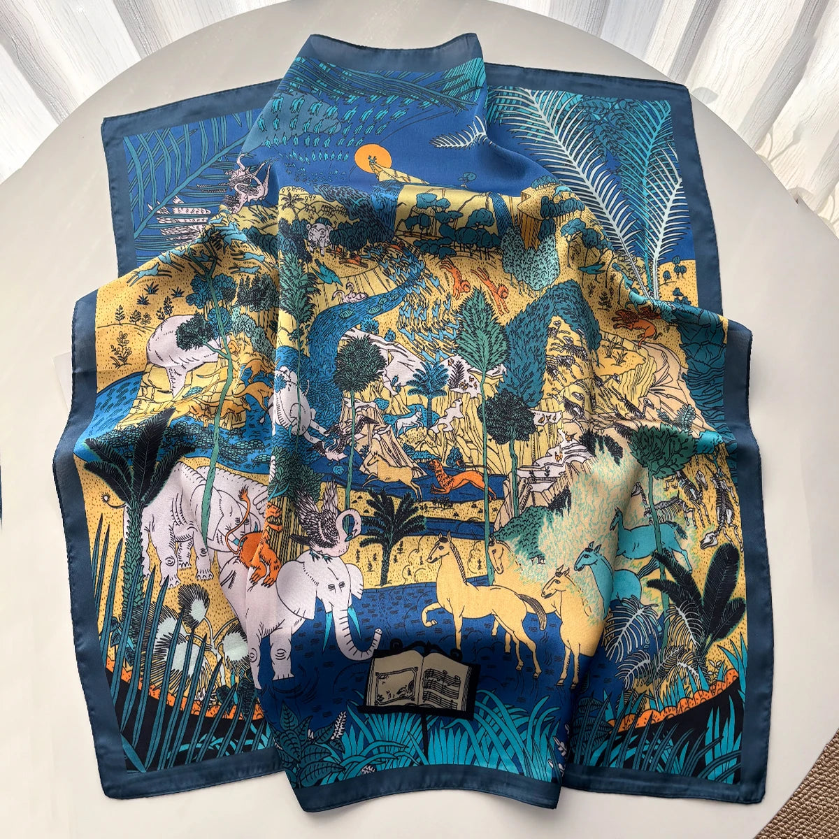 Imitation Silk Print Neckerchief