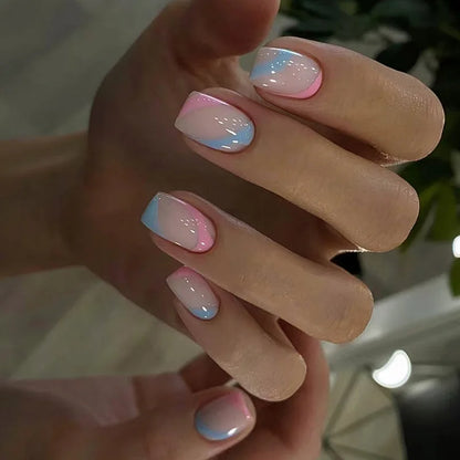 White Minimalist Press Nails
