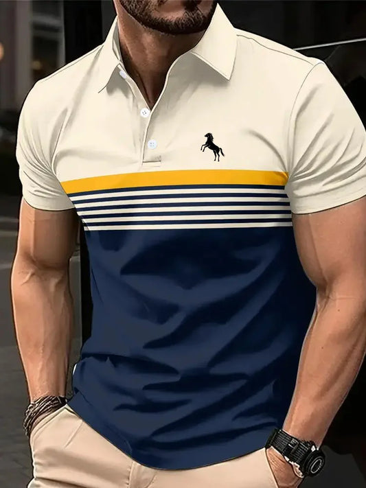 Casual Printed Polo Shirt