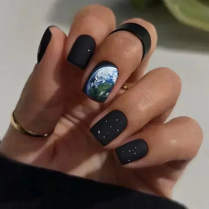 Green Leopard Press On Nails