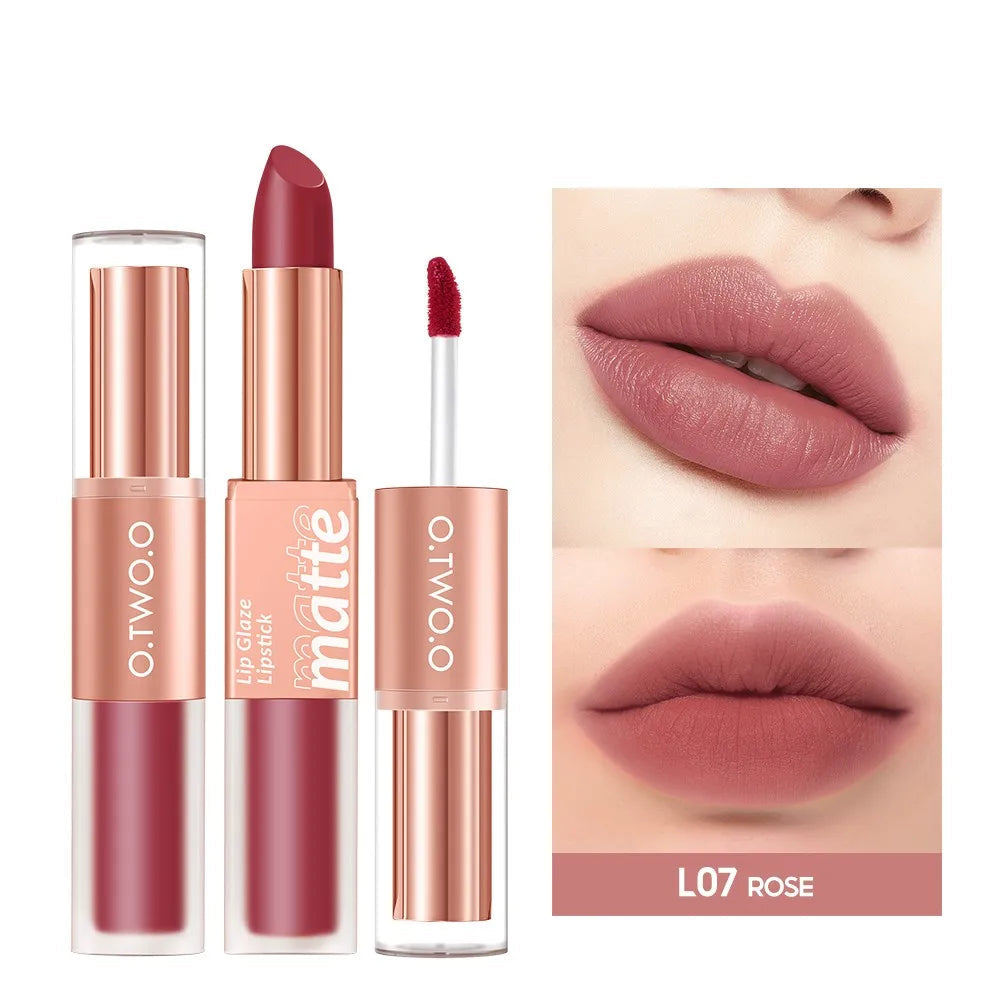 2in1 Matte Gloss Waterproof Lipstick