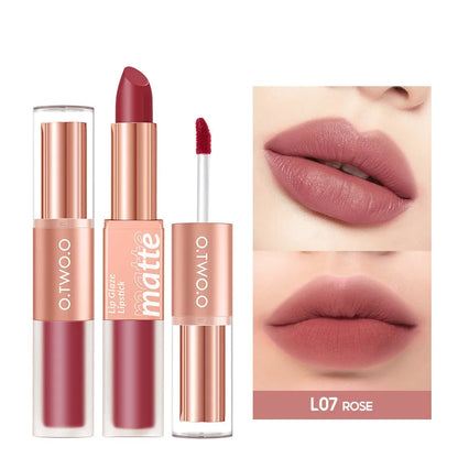 2in1 Matte Gloss Waterproof Lipstick