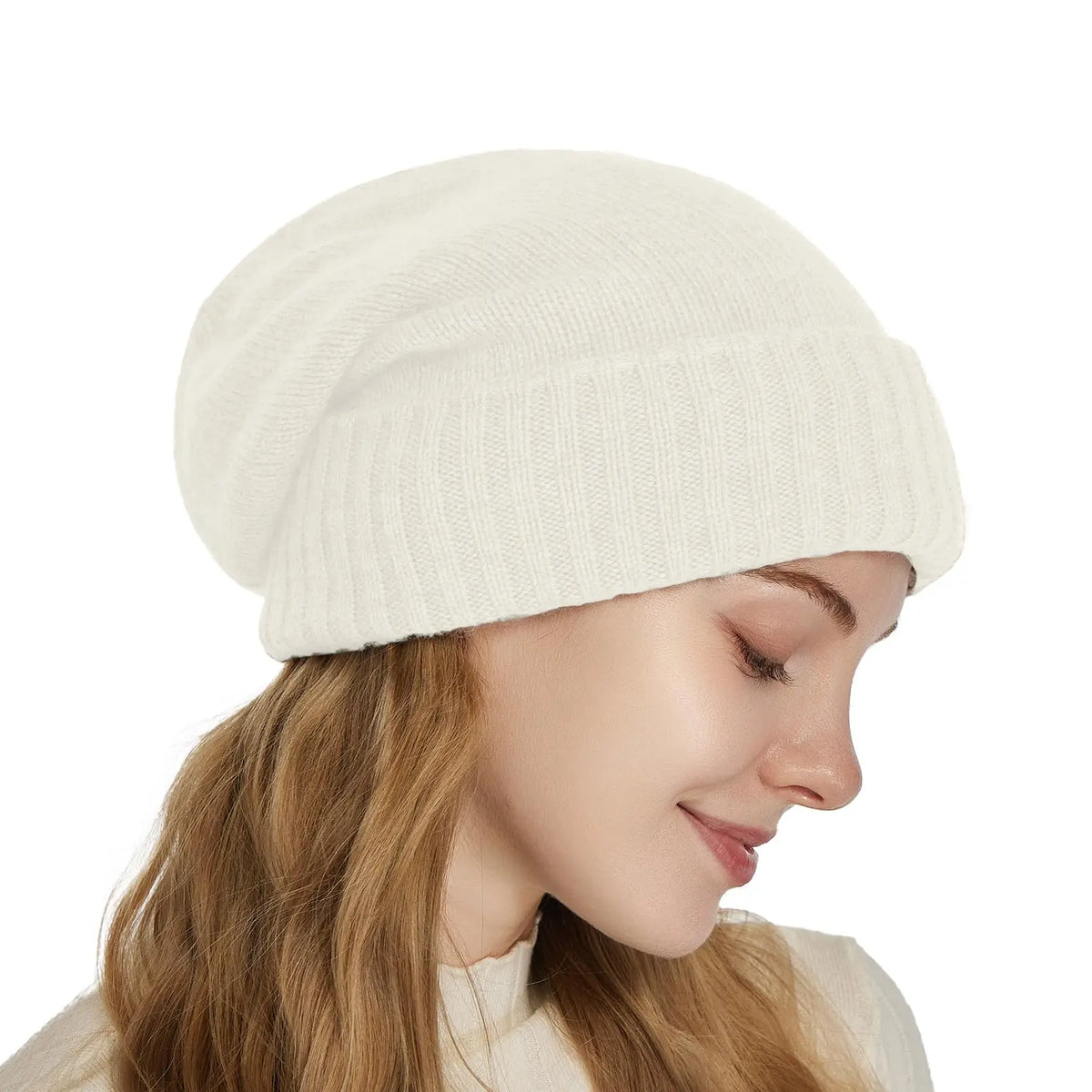 Satin-Lined Cashmere Beanie