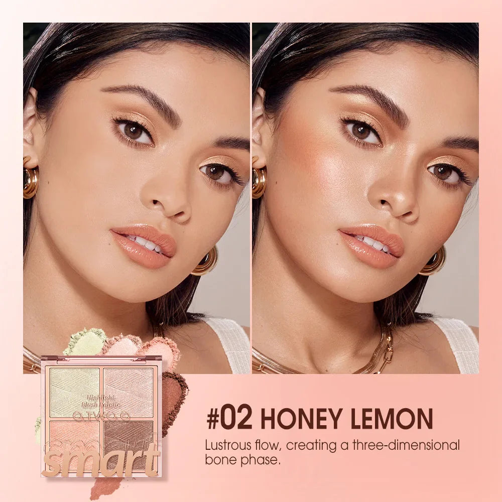 4 Color Blush Palette