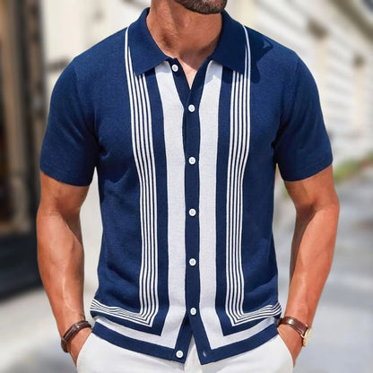 Casual Knit Polo Shirt
