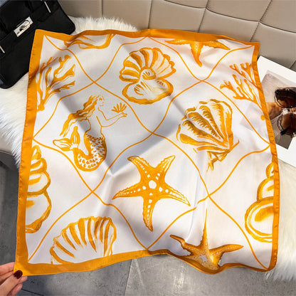 Fruit Print Korean Square Scarf