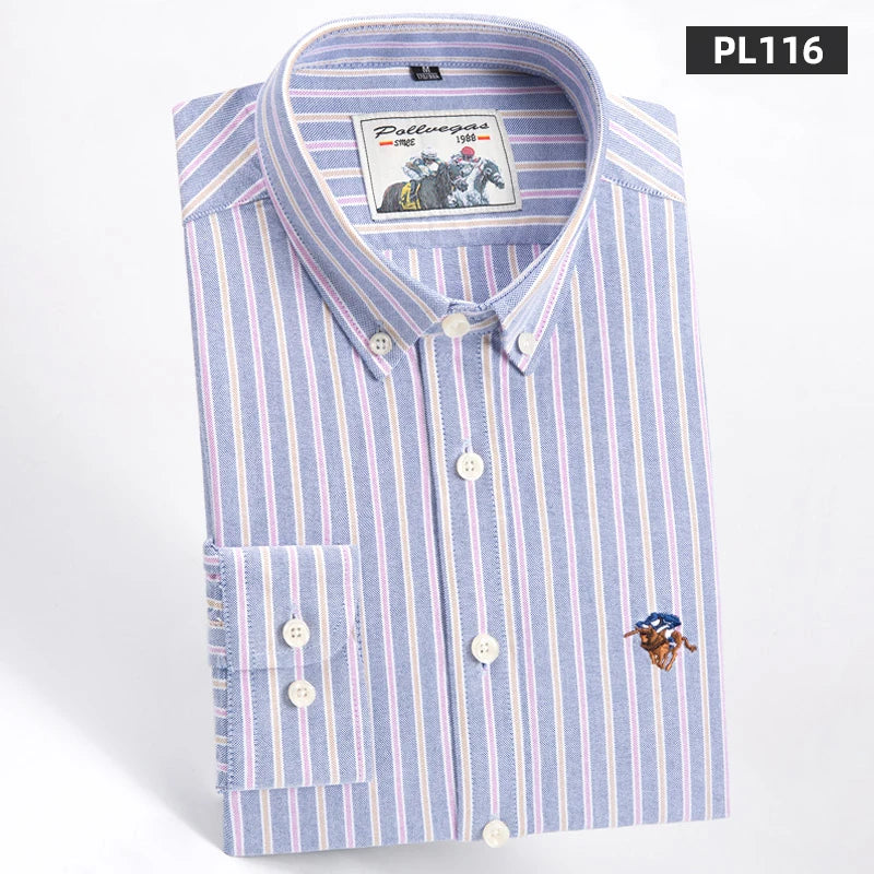 Oxford Striped Business Shirt