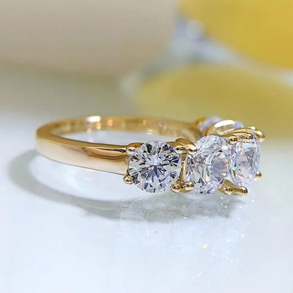 5-Stone Moissanite Wedding Ring