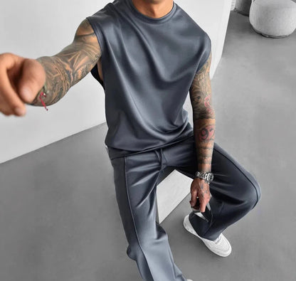 Sleeveless Training Two-Piece Set