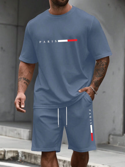 O-Neck Running Tracksuit Two-Piece Set