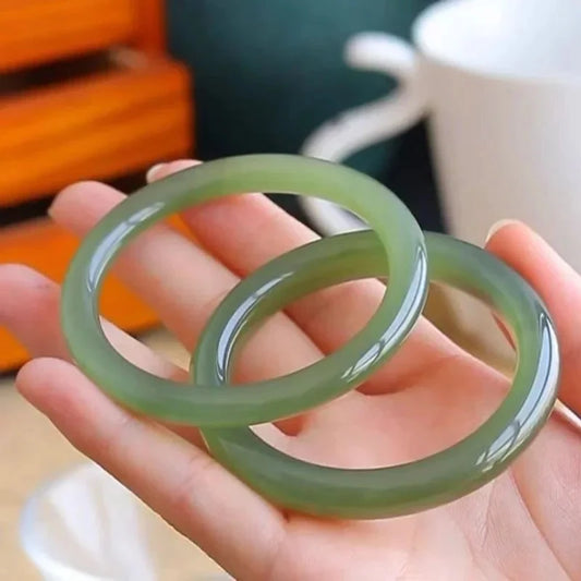 Natural Burmese Jade Bangle