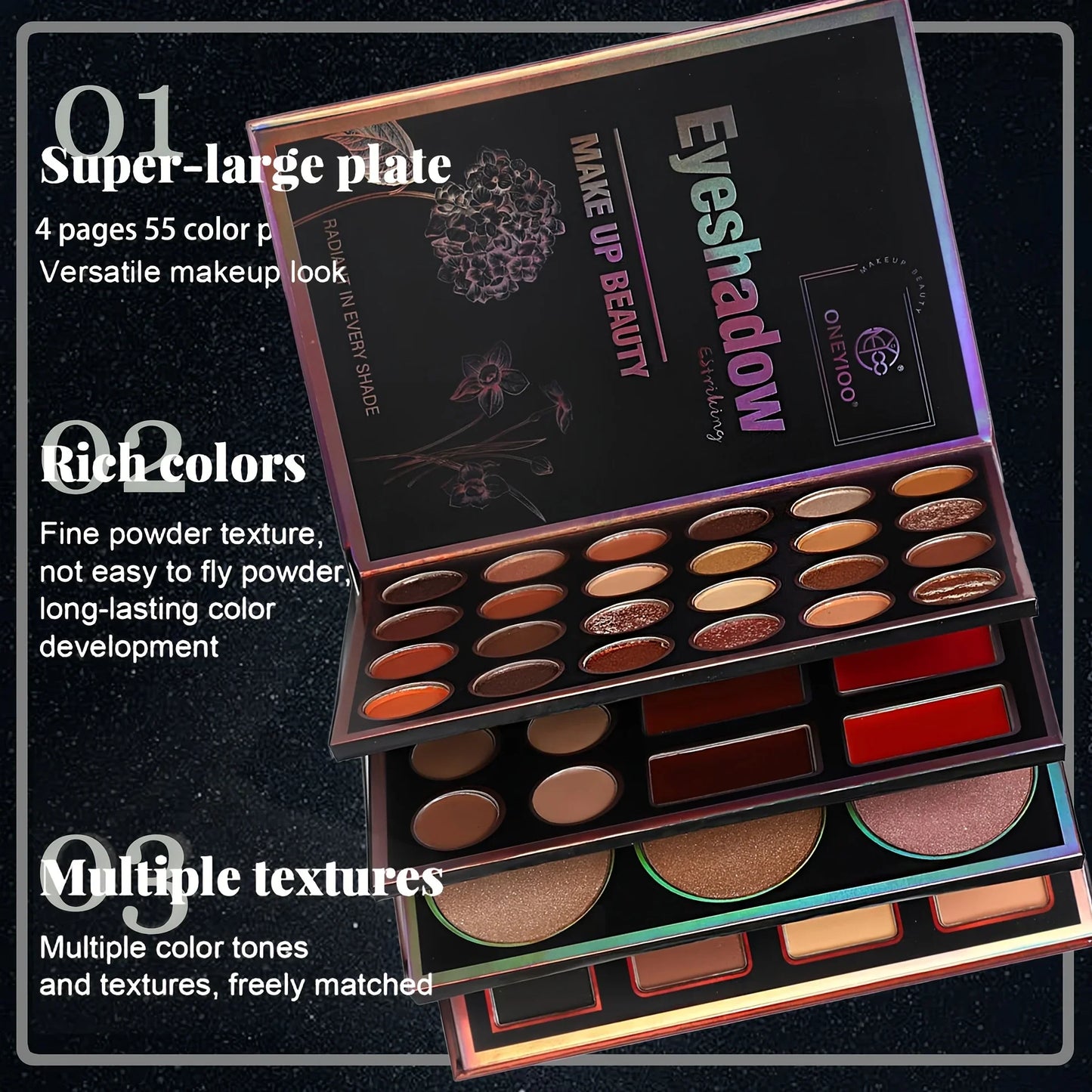55 Color Makeup Book